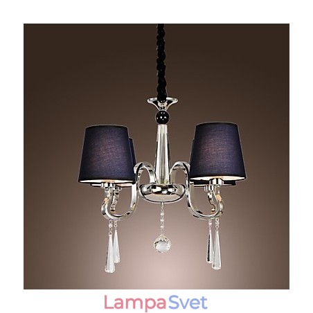 Vintage Luster 4 Light Classic Fabric Metal Paint Vintage Luster 4 Light Classic Fabric Metal Paint