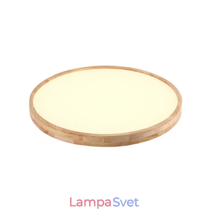Ultra tenké okrúhle drevené stropné svietidlo Akrylátové stropné svietidlo z masívneho dreva Nordic Lights