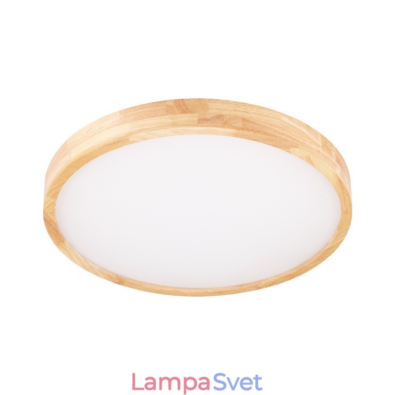 Ultra tenké okrúhle drevené stropné svietidlo Akrylátové stropné svietidlo z masívneho dreva Nordic Lights