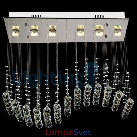 Moderný súčasný luster Závesné svietidlo na zapustenú montáž Crystal Rain Drop Light Moderný súčasný luster Závesné svietidlo na zapustenú montáž Crystal Rain Drop Light