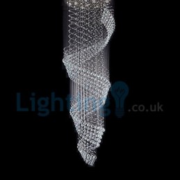 Moderný súčasný luster Závesné svietidlo na zapustenú montáž Crystal Rain Drop Light