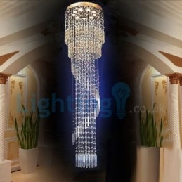 Moderný súčasný luster Závesné svietidlo na zapustenú montáž Crystal Rain Drop Light