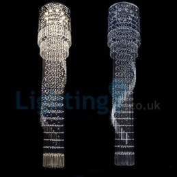 Moderný súčasný luster Závesné svietidlo na zapustenú montáž Crystal Rain Drop Light