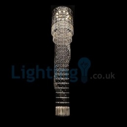Moderný súčasný luster Závesné svietidlo na zapustenú montáž Crystal Rain Drop Light