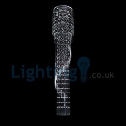 Moderný súčasný luster Závesné svietidlo na zapustenú montáž Crystal Rain Drop Light