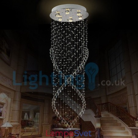 Moderný súčasný luster Závesné svietidlo na zapustenú montáž Crystal Rain Drop Light Moderný súčasný luster Závesné svietidlo na zapustenú montáž Crystal Rain Drop Light