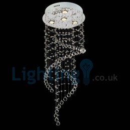 Moderný súčasný luster Závesné svietidlo na zapustenú montáž Crystal Rain Drop Light