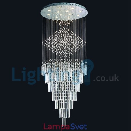 Moderný súčasný luster Závesné svietidlo na zapustenú montáž Crystal Rain Drop Light Moderný súčasný luster Závesné svietidlo na zapustenú montáž Crystal Rain Drop Light