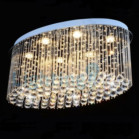 Moderný súčasný luster Závesné svietidlo na zapustenú montáž Crystal Rain Drop Light Moderný súčasný luster Závesné svietidlo na zapustenú montáž Crystal Rain Drop Light