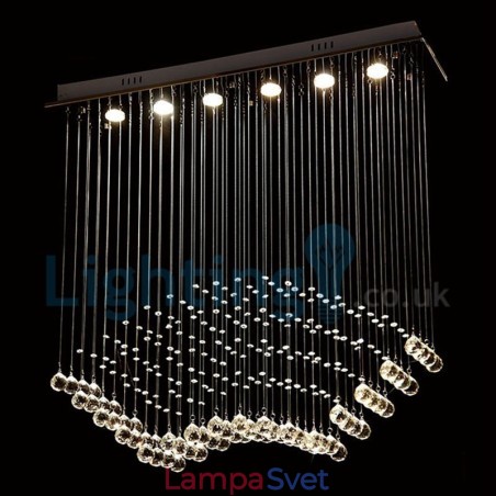 Moderný súčasný luster Závesné svietidlo na zapustenú montáž Crystal Rain Drop Light Moderný súčasný luster Závesné svietidlo na zapustenú montáž Crystal Rain Drop Light
