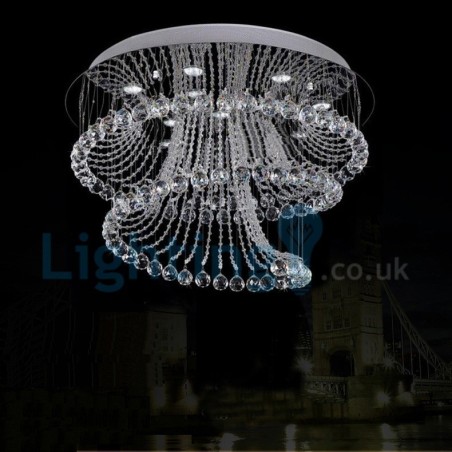 Moderný súčasný luster Závesné svietidlo na zapustenú montáž Crystal Rain Drop Light Moderný súčasný luster Závesné svietidlo na zapustenú montáž Crystal Rain Drop Light