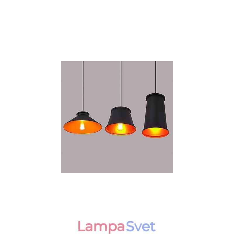 Luster Mini štýl Moderné súčasné kovové 3 svetelné závesné svietidlo