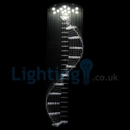 Moderný súčasný luster Závesné svietidlo na zapustenú montáž Crystal Rain Drop Light