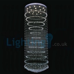 Moderný súčasný luster Závesné svietidlo na zapustenú montáž Crystal Rain Drop Light