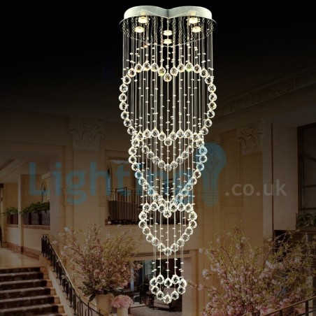 Moderný súčasný luster Závesné svietidlo na zapustenú montáž Crystal Rain Drop Light Moderný súčasný luster Závesné svietidlo na zapustenú montáž Crystal Rain Drop Light