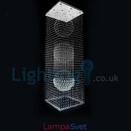 Moderný súčasný luster Závesné svietidlo na zapustenú montáž Crystal Rain Drop Light Moderný súčasný luster Závesné svietidlo na zapustenú montáž Crystal Rain Drop Light