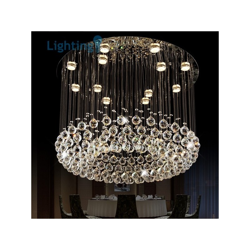 Krištáľový luster Moderné vtáčie hniezdo Luxusná duplexná stropná lampa