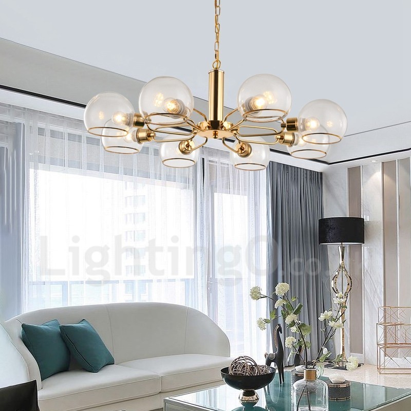 8 svetiel Nordic Postmodern Creative Glass Luster Magic Bean