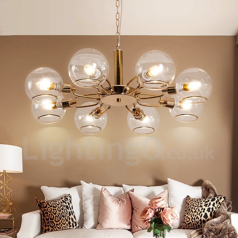 8 svetiel Nordic Postmodern Creative Glass Luster Magic Bean