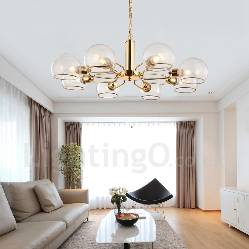8 svetiel Nordic Postmodern Creative Glass Luster Magic Bean