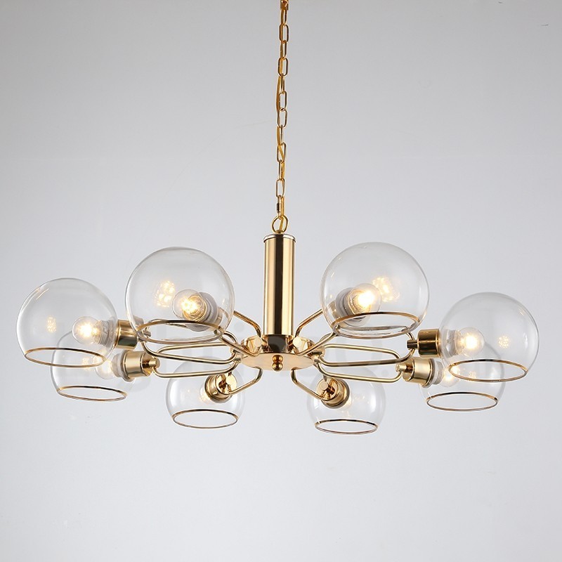 8 svetiel Nordic Postmodern Creative Glass Luster Magic Bean