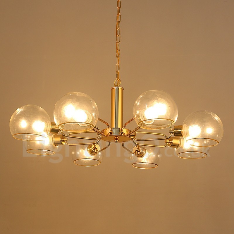 8 svetiel Nordic Postmodern Creative Glass Luster Magic Bean