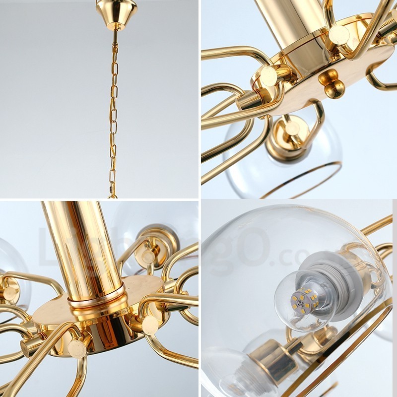 8 svetiel Nordic Postmodern Creative Glass Luster Magic Bean