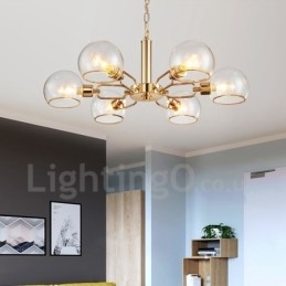 6 svetiel Nordic Postmodern Creative Glass Luster Magic Bean