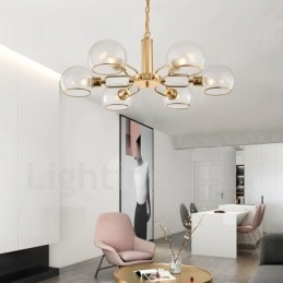6 svetiel Nordic Postmodern Creative Glass Luster Magic Bean