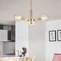 3 svetlá Nordic Postmodern Creative Glass Luster Magic Bean