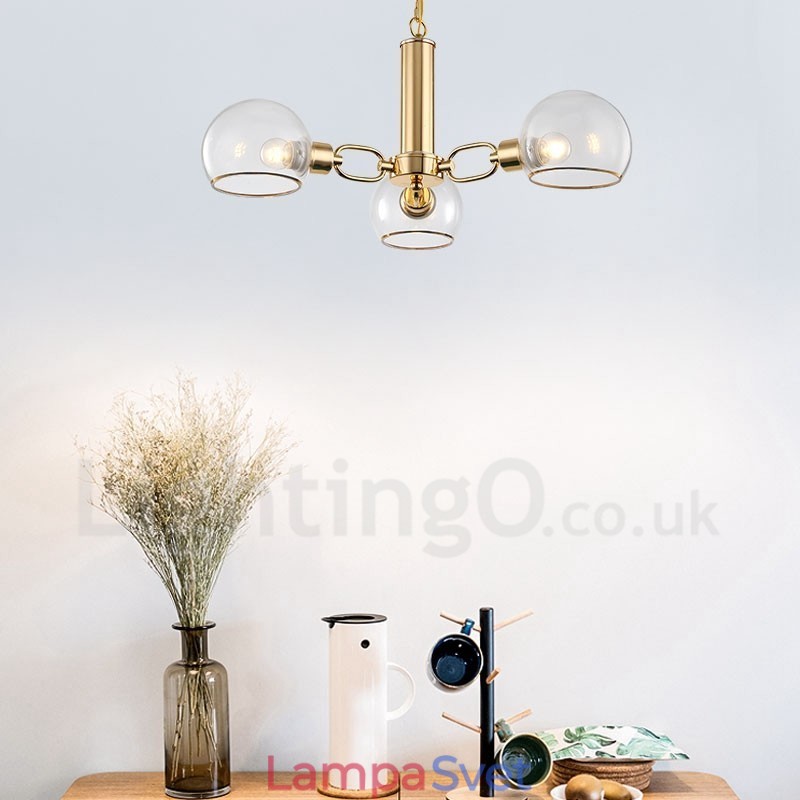 3 svetlá Nordic Postmodern Creative Glass Luster Magic Bean