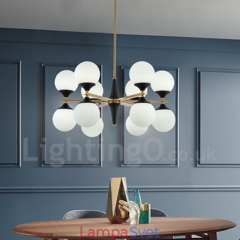 Severské 12-žiarovkové osvetlenie Lustrové svetlá Magic Bean Lamp Kreatívne lampy