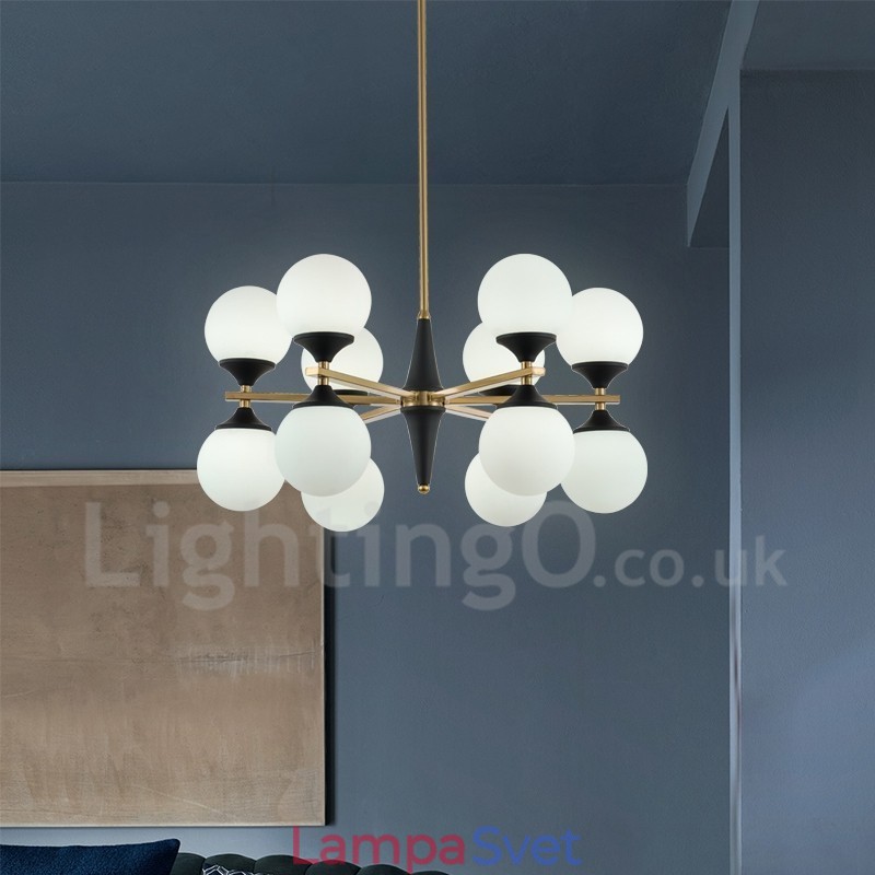 Severské 12-žiarovkové osvetlenie Lustrové svetlá Magic Bean Lamp Kreatívne lampy