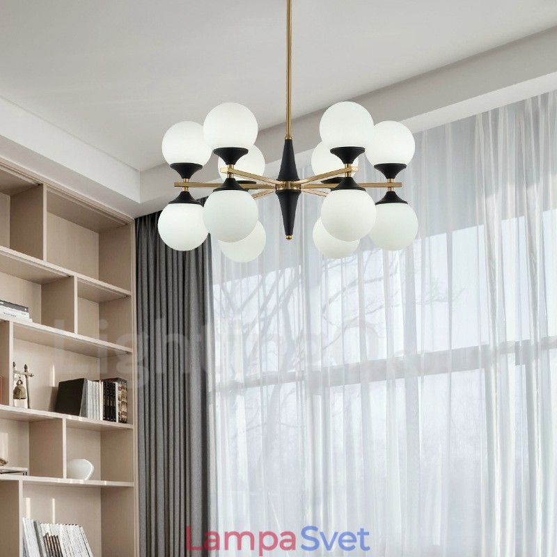 Severské 12-žiarovkové osvetlenie Lustrové svetlá Magic Bean Lamp Kreatívne lampy