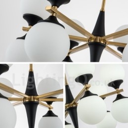 Severské 12-žiarovkové osvetlenie Lustrové svetlá Magic Bean Lamp Kreatívne lampy