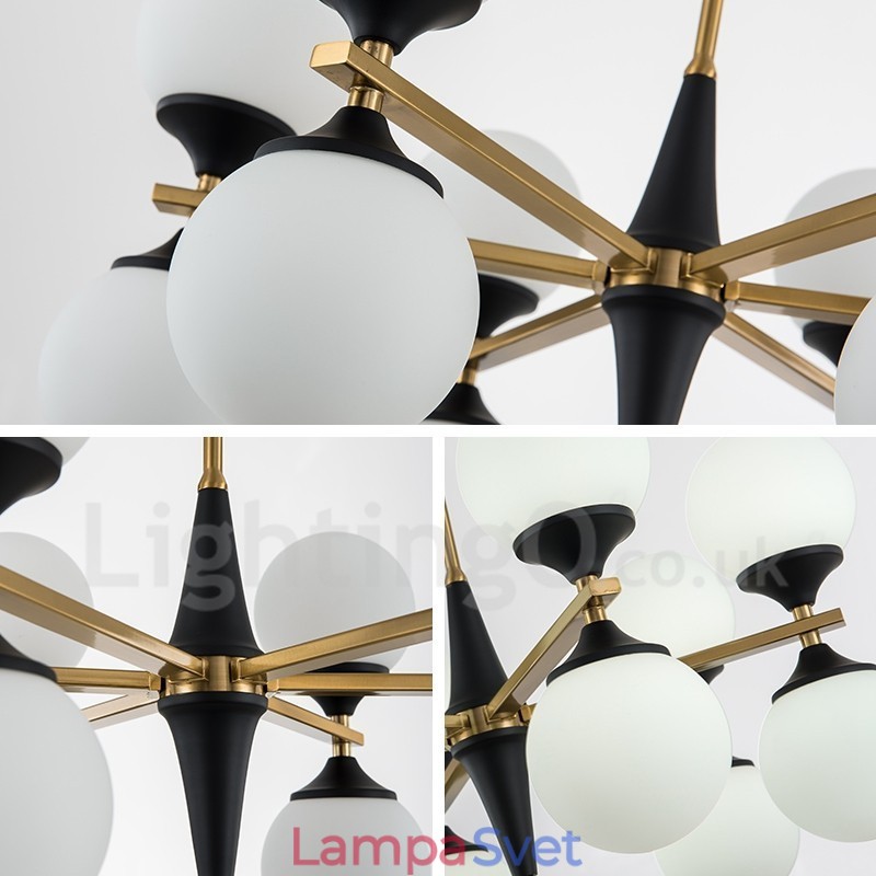 Severské 12-žiarovkové osvetlenie Lustrové svetlá Magic Bean Lamp Kreatívne lampy