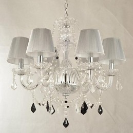 Luster Crystal Luxury Modern 1 Tiers Living 6 Lights
