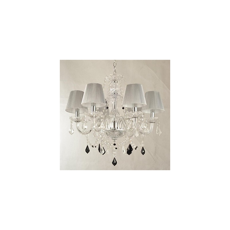 Luster Crystal Luxury Modern 1 Tiers Living 6 Lights