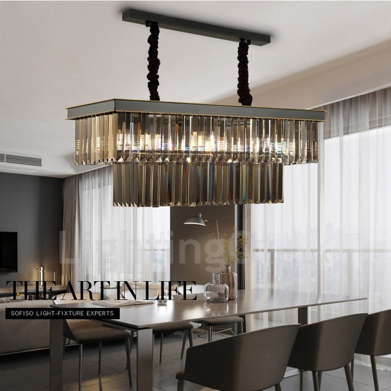 Retro Crystal Pendant Light Cafe Výstavná sieň