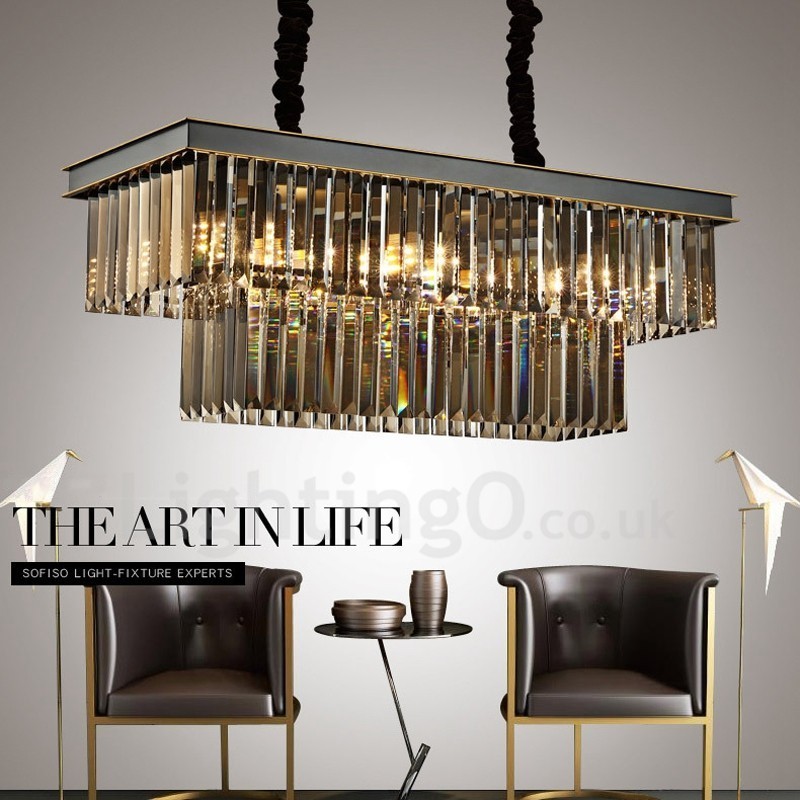 Retro Crystal Pendant Light Cafe Výstavná sieň