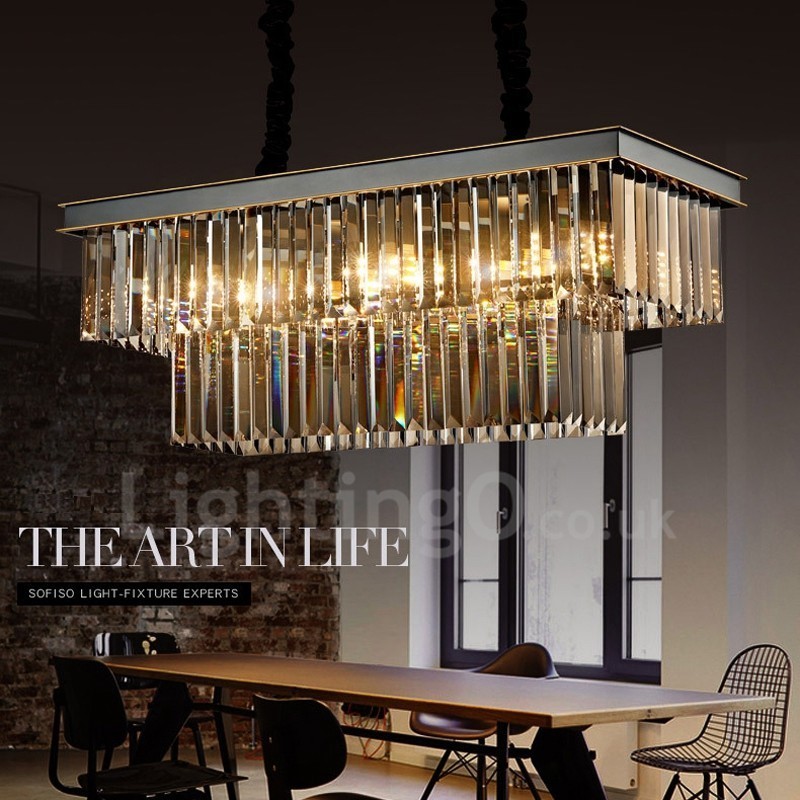 Retro Crystal Pendant Light Cafe Výstavná sieň