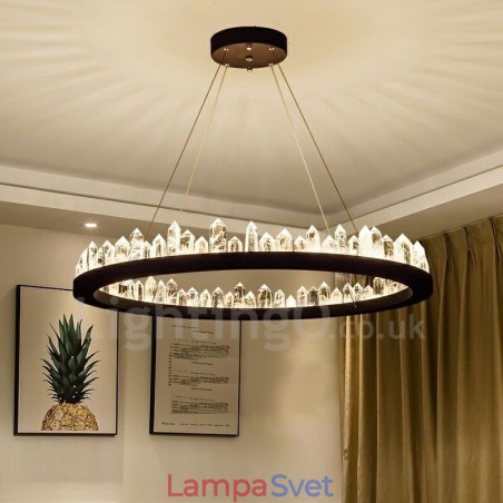 Crystal Pendant Light Fashion Vynikajúci kruhový dizajn Crystal Pendant Light Fashion Vynikajúci kruhový dizajn