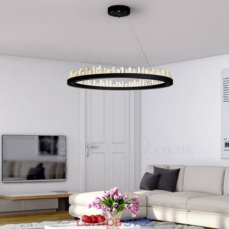 Crystal Pendant Light Fashion Vynikajúci kruhový dizajn