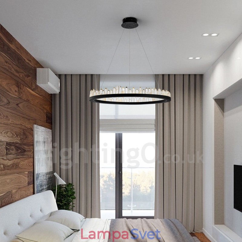 Crystal Pendant Light Fashion Vynikajúci kruhový dizajn