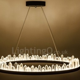 Crystal Pendant Light Fashion Vynikajúci kruhový dizajn