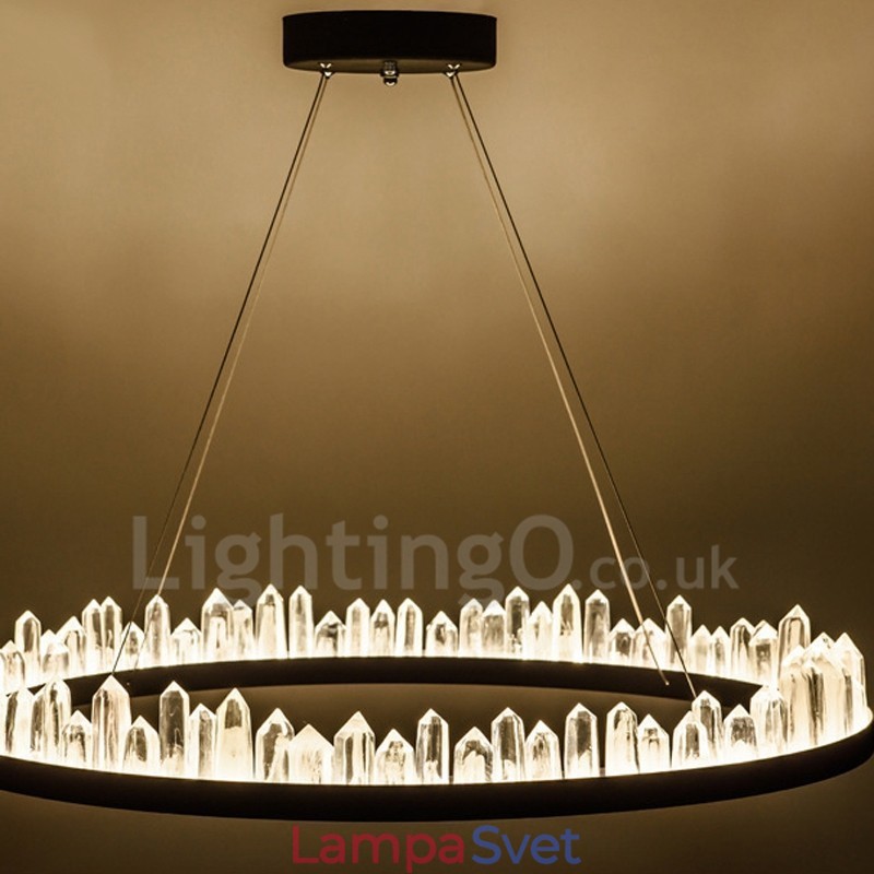 Crystal Pendant Light Fashion Vynikajúci kruhový dizajn