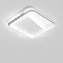 Moderné minimalistické ultra tenké 5 cm hliníkové štvorcové zapustené stropné svietidlá