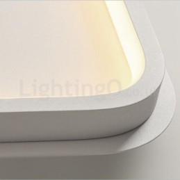Moderné minimalistické ultra tenké 5 cm hliníkové štvorcové zapustené stropné svietidlá