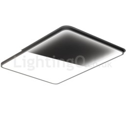 Moderné minimalistické ultratenké 5 cm hliníkové obdĺžnikové zapustené stropné svietidlá