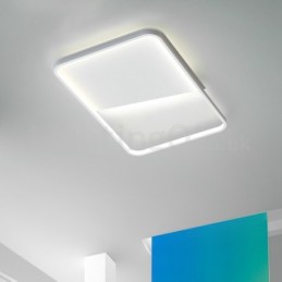 Moderné minimalistické ultratenké 5 cm hliníkové obdĺžnikové zapustené stropné svietidlá